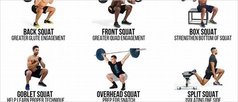 Squat variations for quads
